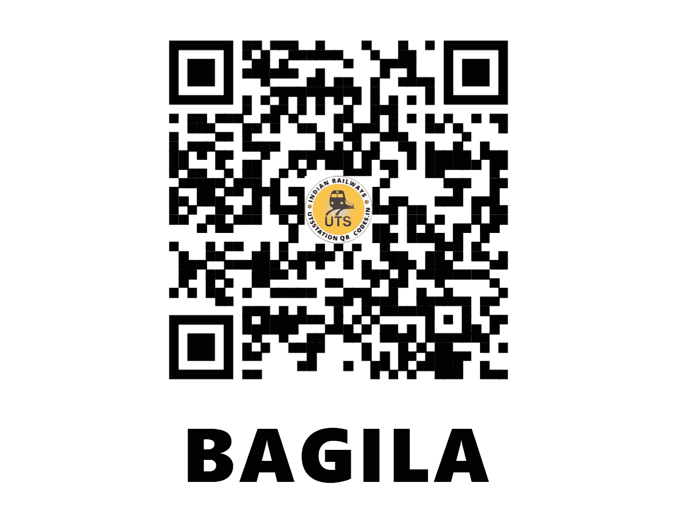 UTS QR Code for BAGILA - BGF (ER - WEST BENGAL)